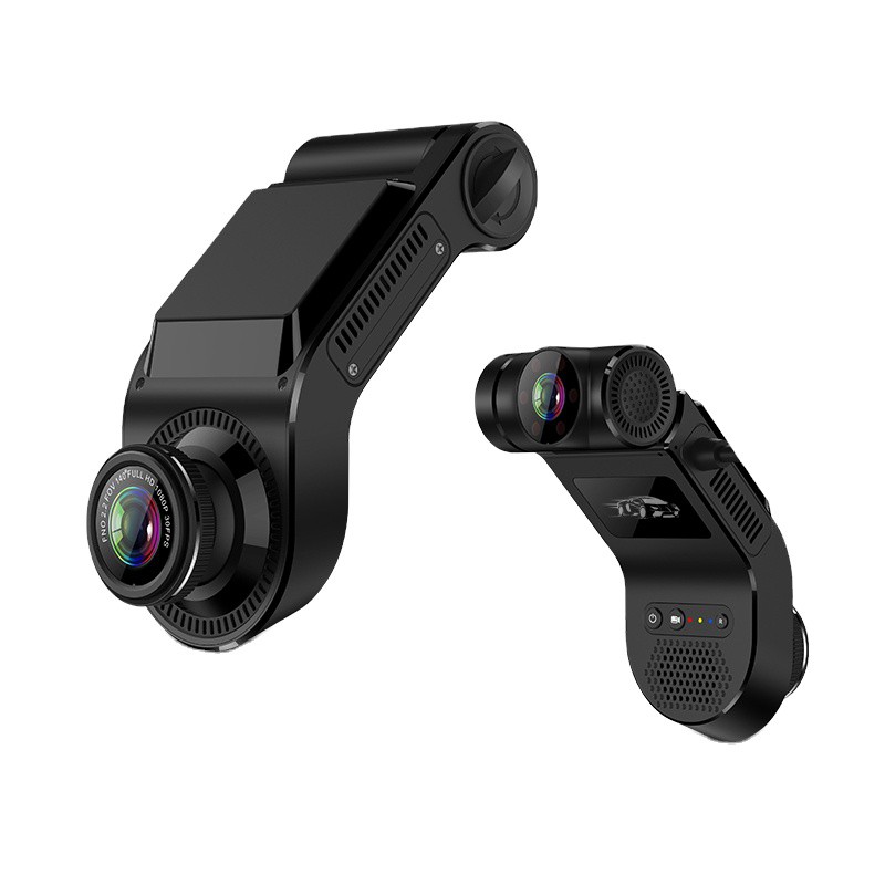 4G 2CH: n edessä ja sisällä 720p Dash Cam